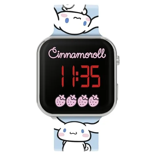 Kids Licensing - Reloj LED para Niñas de Cinnamoroll Sanrio