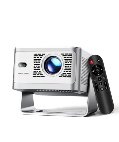 SIECUBIC Mini Proyector Portatil 4K Full HD 1080P, 600 ANSI