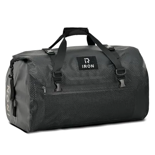 IRON JIA'S Bolsa Trasera de Moto Impermeable con Roll-Top