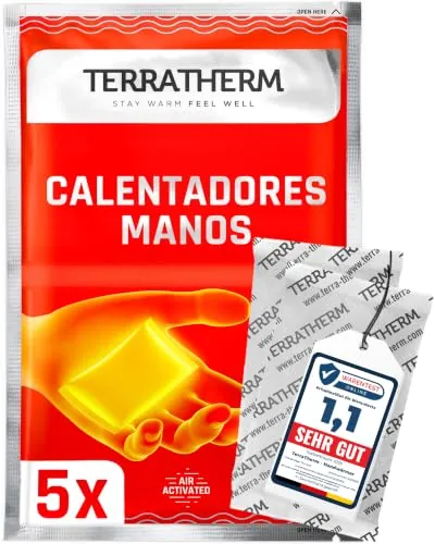 TerraTherm Calentador de Manos, Activado por Aire