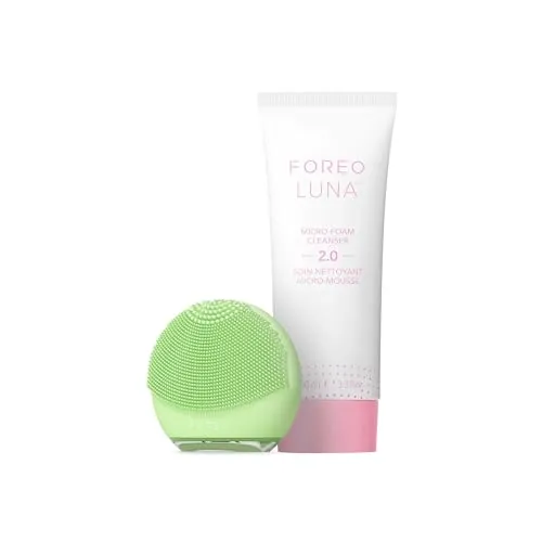 FOREO LUNA 4 go Cepillo de limpieza facial y masajeador reafirmante | Cuidado facial premium | Mejora la absorción de productos faciales para la piel | Herramientas simples para el cuidado de la piel