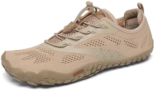 SAGUARO Hombre Mujer Zapatillas Barefoot Minimalistas Calzado de Training Ligeras Cmodas para Caminar Senderismo Ciclismo Trail Running Trekking Playa Agua, Marrón Sepia, 39 EU
