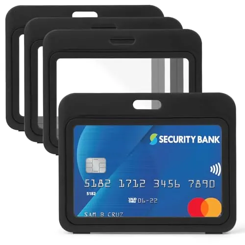 OFFCUP Porta Badge Titulares, 4PCS (Horizontales)
