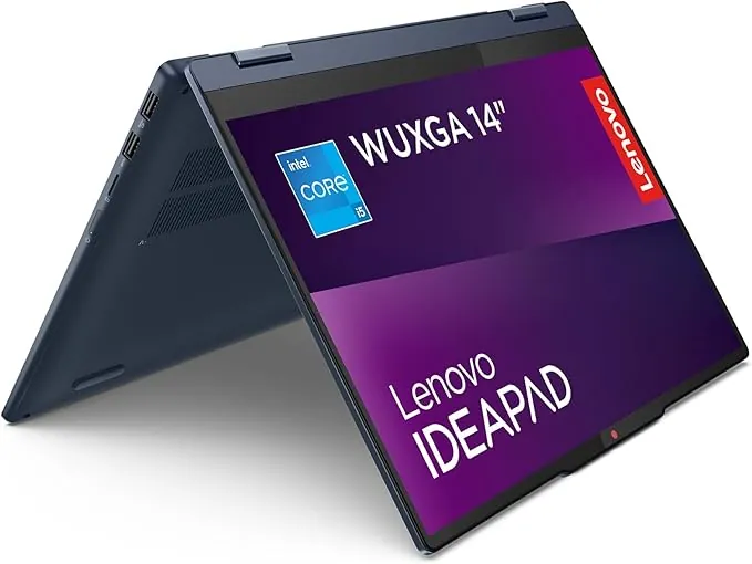 Lenovo IdeaPad 5 2-in-1 Gen 9 – Ordenador Portátil Convertible Táctil 14'' WUXGA (Intel Core i5-13420H, Intel UHD Graphics, 16 GB RAM, 512 TB SSD, Wi-Fi 6, Win 11 Home) Teclado QWERTY Español - Azul