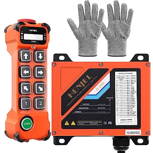 2 Doble Velocidad 8 canales 12V 24V 48V grúa industrial inalámbrica de radio de control remoto para polipasto eléctrico de cadena puente grúa de camiones transmisor y receptor