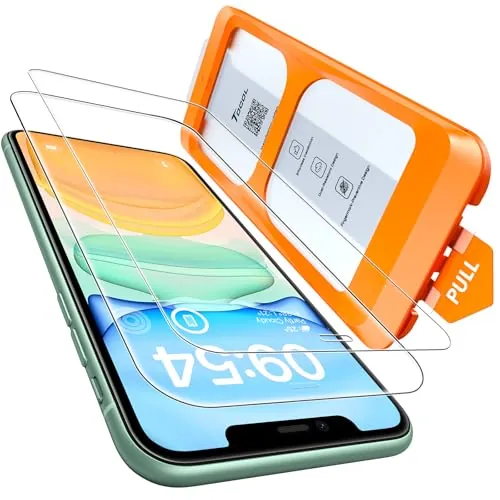 TOCOL Protector Pantalla para iPhone 11, XR, Sin Burbujas