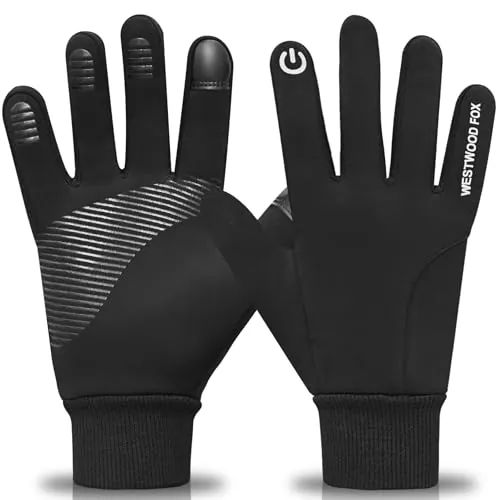 Guantes De Ciclismo De Invierno Para Pantalla Táctil, Resistentes Al Viento, Para Hombres Y Mujeres, Térmicos, Antideslizantes, Forro Polar Cálido Senderismo, Conducción, Escalada, Equitación Esquí