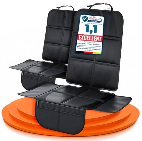 LIONSTRONG® Fundas para Sillas de Coche [Compatible ISOFIX] - Negro