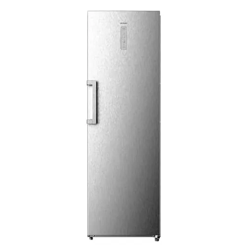 Cecotec Frigorífico 1 Puerta 362L Bolero CoolMarket 1D 360 inox E. 362L, 185cm de Altura, Motor Inverter Plus, Total No Frost, Crisper Box, Multi Airflow, Fast Cooling, Puerta Reversible