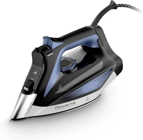 Rowenta Everlast Anticalc, Plancha vapor 2700 W, recolector de cal y función antical, de 220 g/min y constante de 45gr/min, suela Microsteam, Profile Láser antigoteo, azul, DW7320