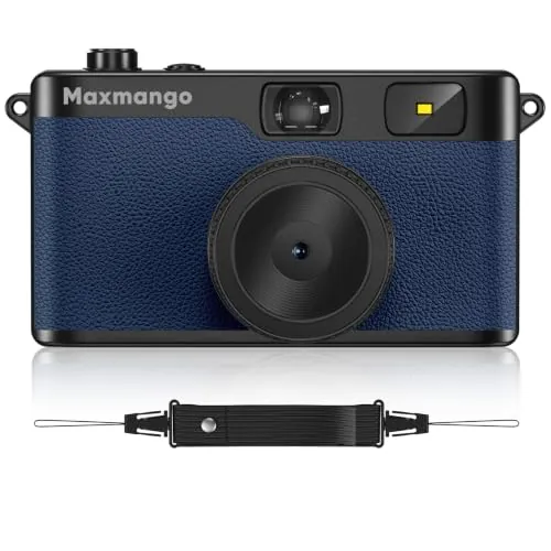 Maxmango D53 Cámara Digital Retro sin Pantalla, 12MP Filtros Descargables