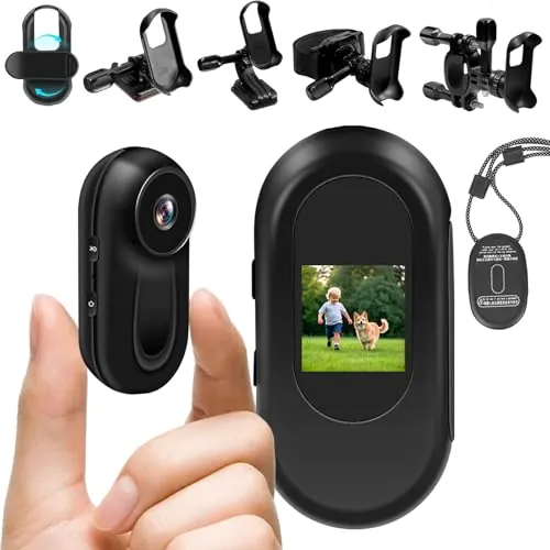 SecuraLen Camara Deportiva, 1080P HD & Gran Angular de 120°, Visión Nocturna, Montaje Magnético y Pantalla Camara Moto. Ideal para Deportes y Actividades al Aire Libre