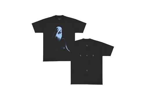 ROSALÍA Camiseta Unisex para Adultos Oficial de Lux Cross, Color Negro, Negro, L