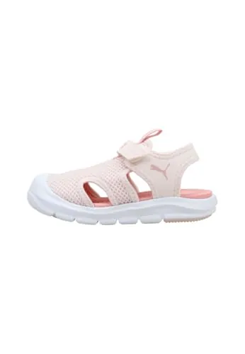 PUMA Sandalias unisex para bebé Fun Racer de malla en V INF, flor de jazmín, perspectiva rosa, talla 5 UK Niño, Jasmine Flower Rosy Outlook, 38 EU