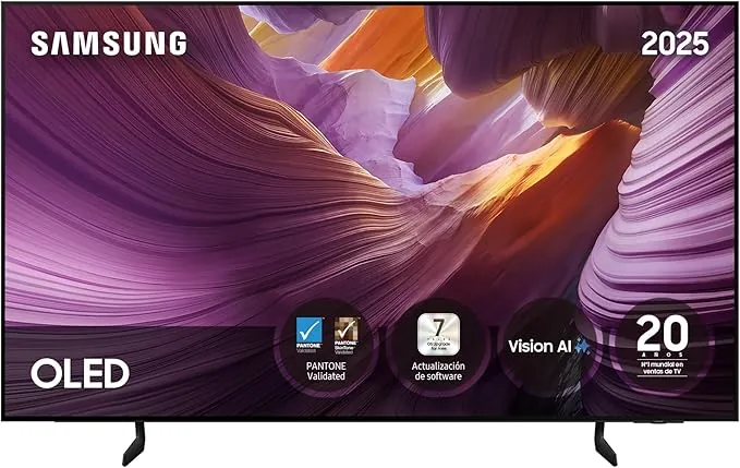 Samsung TV 77 Pulgadas OLED S85F 4K Smart TV con Vision AI, Colores certificados por Pantone TV Plus