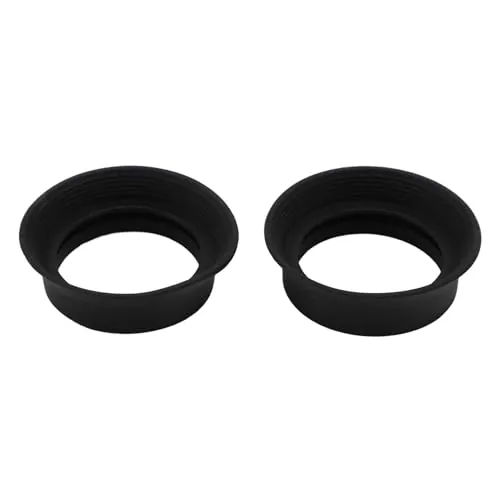 Ocular de Alcance, Cubierta Protectora de Ojo Monocular Binocular para Microscopio, Cubierta de Ocular de Goma Plegable con Diámetro Interior de 30 Mm para Oculares de 28-32 Mm,