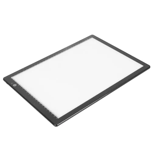 Caja de Luz para Visor de Diapositivas, Escáner de Almohadilla de Luz Alimentado por USB de Tamaño A4 Ultradelgado con 3 Brillos Ajustables, Edición de Aplicaciones, para