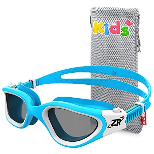 ZIONOR Gafas de natación para niños, G1MINI polarizadas/no polarizadas, cómodas, para niños, antiniebla, protección UV, gafas de natación para niñas y niños (años 6-14)