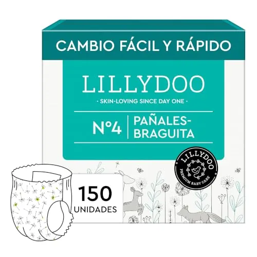 Pañales-braguita LILLYDOO, talla 6 (13+ kg), 114 uds.
