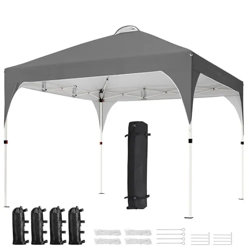 Yaheetech 3×3m Carpa Plegable Portátil Carpas para Exteriores Ajustable