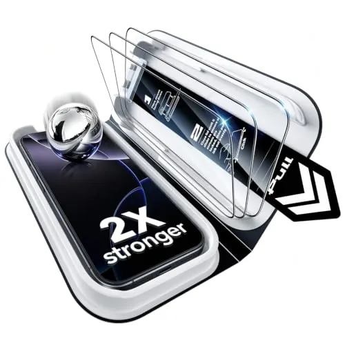 ESR Pack 3 Protector Pantalla para iPhone 16 Pro Max, Classic