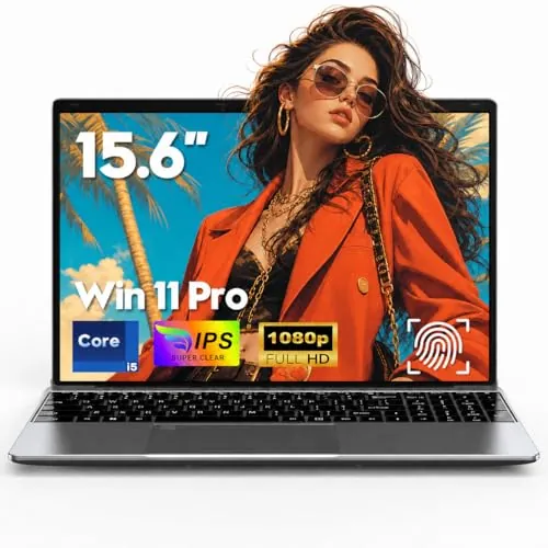 FUNYET 2026 Ordenador Portátil 15,6 Pulgadas i5-6200U (hasta 2,80 GHz), 16 GB RAM 1TB SSD Laptop con Win 11, WiFi 5, BT 4.2, USB 3.0, Mini HDMI, Type-C, 5000 mAh Batería y Teclado Retroiluminado