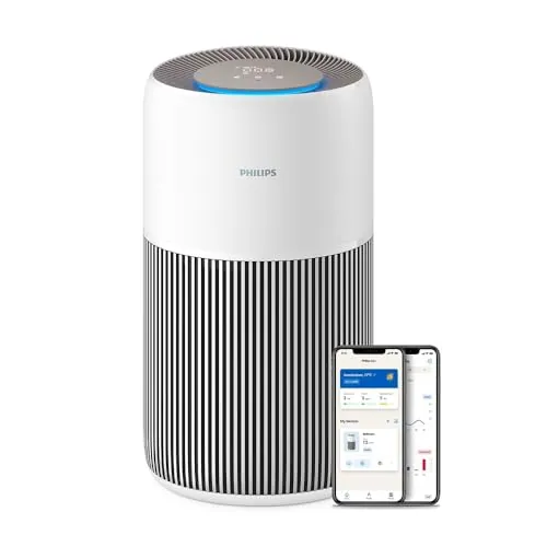 Philips 2200 Purificador de Aire HEPA, 104m², Ultrasilencioso 13dB*, Blanco