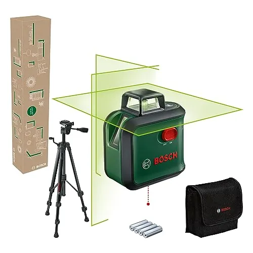 Bosch nivel láser de líneas cruzadas AdvancedLevel 360 (3 líneas de láser, incl. 360° para la alineación por toda la estancia, en caja para e-commerce)