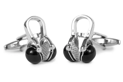 Gemelolandia | Gemelos de Boda Auriculares de DJ Plateados | Gemelos Originales Para Camisas | Para Hombres y Niños | Regalos Para Bodas, Comuniones, Bautizos y Otros Eventos