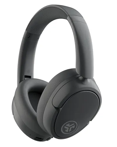 JLab JBuds Lux ANC Cascos Inalambricos Bluetooth Diadema - Auriculares Cancelacion Ruido - 70 Horas de Reproducción, Microfono - Multipoint y Sonido Personalizable, Color Grafito