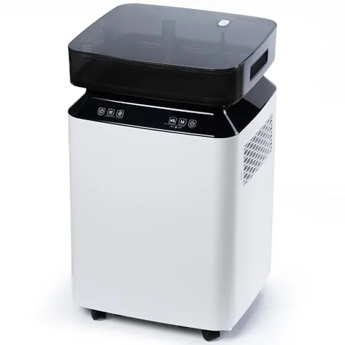 Katenpo Deshumidificador Profesional Eléctrico Industrial: 80L/Día Potente Compresor Bomba con Tubo de Desagüe Portátil para Casa/Baño/Garaje/Oficina/Trastero/Sótano - Grandes Superficies de 170㎡