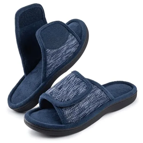 RockDove Zapatilla Ajustable para Hombre, 42/43 EU, Azul Marino