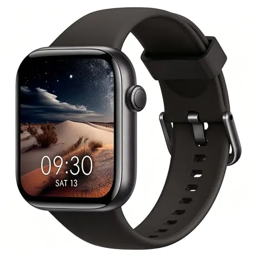 Reloj Inteligente Mujer Hombre, 1.85" Smartwatch con Llamadas Bluetooth, 140+ Modos Deportivos Smart Watch con SpO2/Pulsómetro/Monitor de Sueño/Podómetro, Impermeable IP68 Smart Watch Para Android iOS