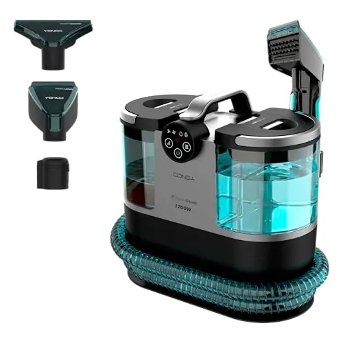 Cecotec Limpiador Aspirador de Tapicerias Conga 7000 Carpet&Spot Clean Steam XXL Neo, 1700W, Limpieza 3en1, Deposito 1600ml agua limpia y 950ml agua sucia, Radio de acción 7m