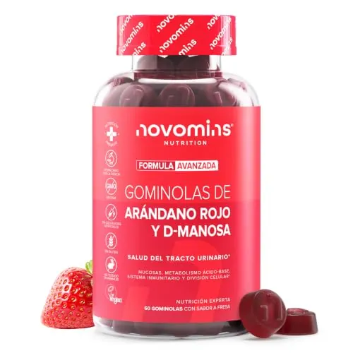 Arandano Rojo D-Manosa | 60 Gominolas | Salud Tracto Urinario | Novomins