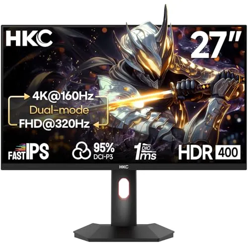 HKC Monitor Gaming 27 Pulgadas 4K UHD Fast IPS 160Hz, 1ms