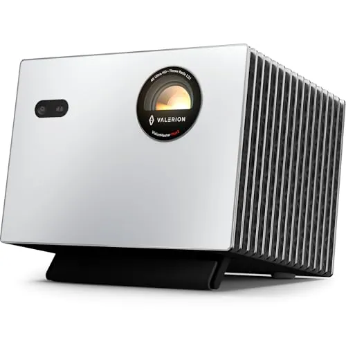 Valerion StreamMaster Plus2 - Proyector láser Triple, 2 Veces más rápido, 4 ms de Baja latencia, 4K UHD con IA, HDR10, IMAX, Dolby Vision & Atmos, Compatible con Google Smart Home