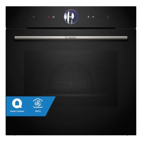 Bosch, Horno Multifunción, Vapor Añadido, Serie 8, AirFry, negro, HRG7361B1