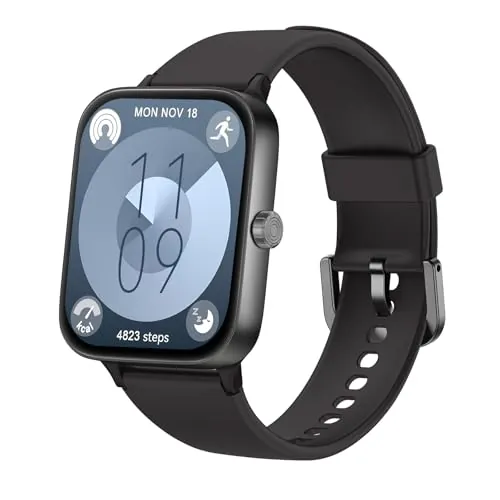 KIUVKAS Reloj Inteligente Mujer Hombre, 1.95" Smartwatch con Funciún Llamadas y Recordatorio del Mensaje, Smart Watch con 140+ Modos Deporte, Oxímetro, Monitoreo del sueño, para Android iOS