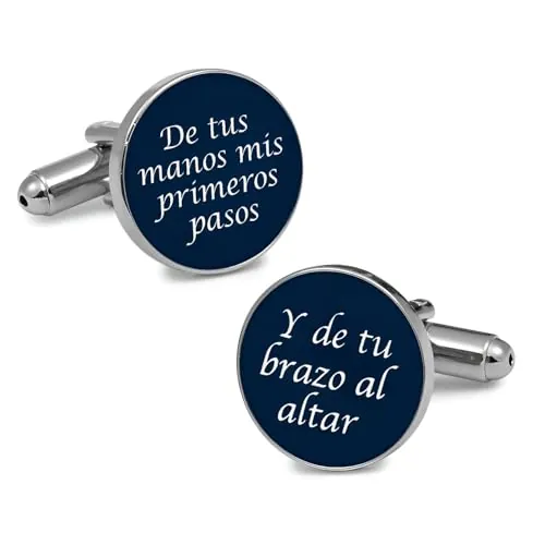 Gemelolandia | Gemelos para Boda Regalo para el Padrino Cubrebotones Gemelos Originales para Camisas | para Hombres y Niños | Regalos para Bodas, Comuniones, Bautizos y Otros Eventos