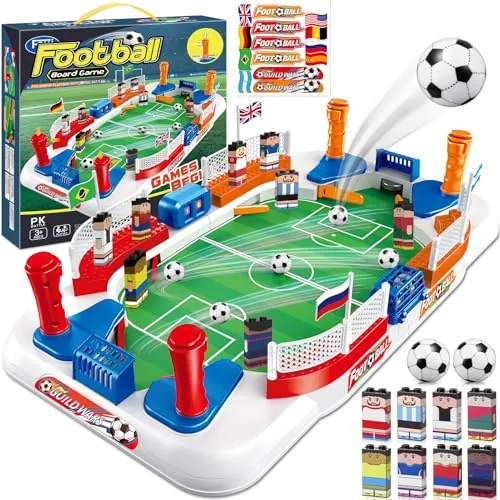 Dromlag Regalos Futbol para Niños 3-12 Años, Futbolines para Niños Adultos | Juguetes Niños 4-11 Años, Juegos de Mesa, Mini Futbolin en Familia - Regalos Navidad Cumpleaños Niño Niña Copa del Mundo 2026