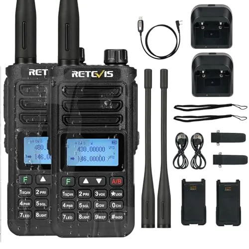 Retevis RA89 Emisora Radioaficionado, Walkie Talkie Largo Alcance