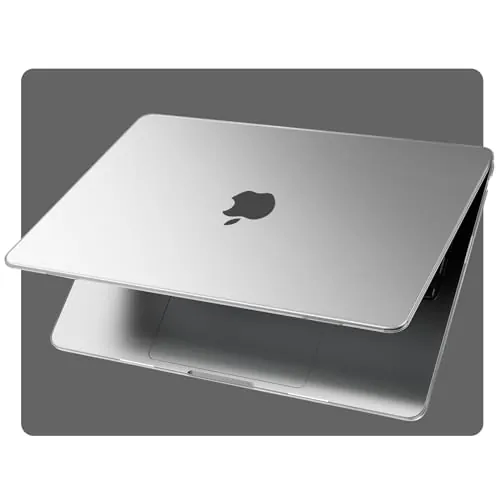 EooCoo para Funda MacBook Air 13 Pulgadas M5 M4 M3 M2 Transparente Mate