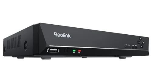 Reolink NVR PoE 4K de 8 Canales, Sistema de Vigilancia IP Hogar, RLN8-410
