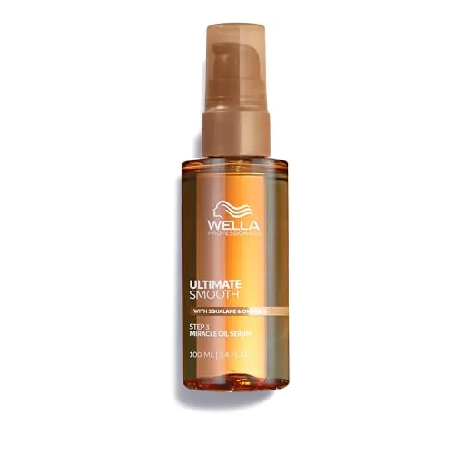Wella Professionals Ultimate Smooth Sérum Miracle Oil - Aceite para el cabello con Escualano y Omega 9 - Cabello Seco, Apagado y Encrespado (100ml)