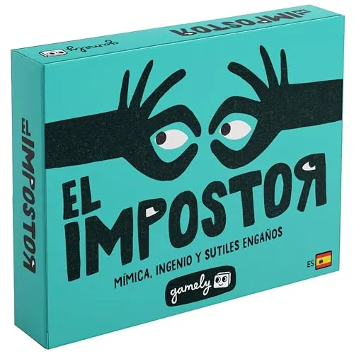 Gamely El Impostor | Divertido Juego de mímica e identidades secretas en Formato de Bolsillo – mentiras, conjeturas y Gestos discretos para Adultos, jóvenes y familias (Segunda Edición)