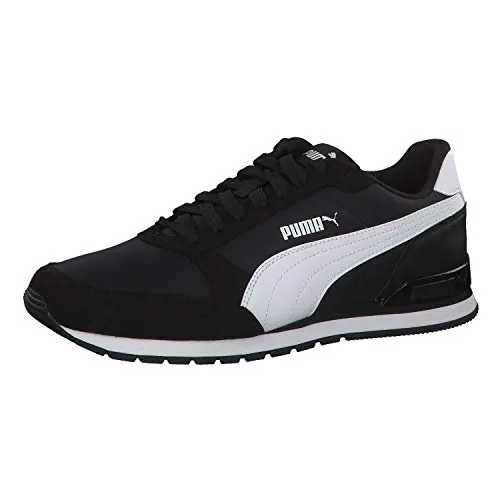 PUMA Unisex ST Runner v2 NL Sneakers, Puma Black-Puma White, 42 EU