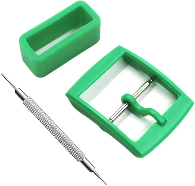Correas de reloj con hebilla de plástico y trabillas de silicona de repuesto para relojes Swatch - Diferentes colores y anchos disponibles