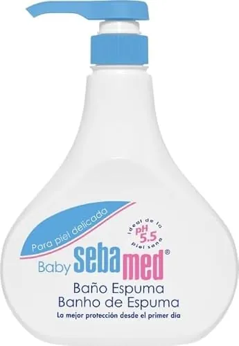 Baby Sebamed Espuma de Baño sin Jabón, Piel Sensible Bebé, 1 L