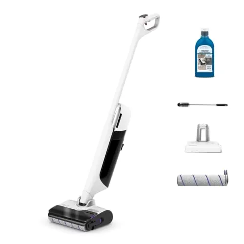 Rowenta X-Clean 12, Aspiradora Fregona Eléctrica Sin Cable, Blanco